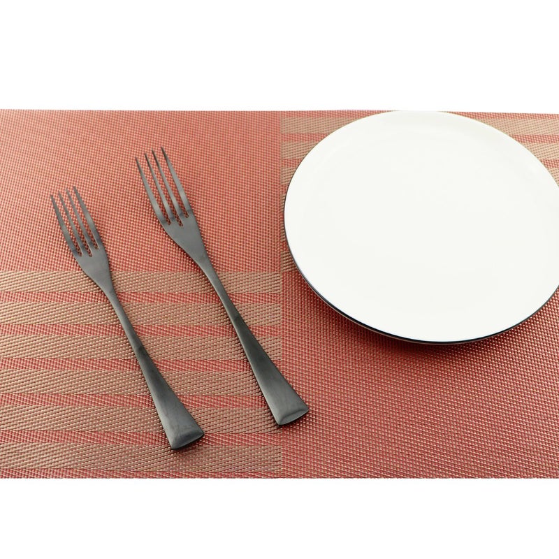 Uniturcky 24-Piece Flatware Set,Extra Thick Heavy Duty - 18/10 Stainless Steel Cutlery Sets,High Matte Black Finish Silverware Flatware Sets Service for 4,Use for Home,Kitchen Utensil Sets - Image 4